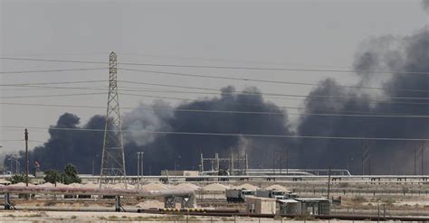 major saudi oil installations hit  drone strike   blames iran   york times