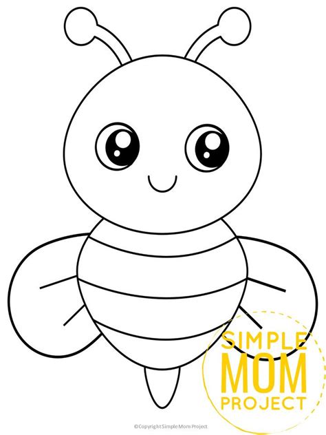 printable bumble bee template bee coloring pages bee printables