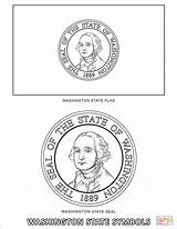 Washington Coloring State Symbols Pages Printable Drawing Categories sketch template