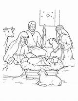 Nativity Mary Shepherds sketch template