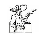 Mexico Coloring Pages Mexican Man sketch template
