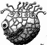 Beholder Dungeons Beholders Tegninger Fischer Gygax Paints Coronavirus sketch template