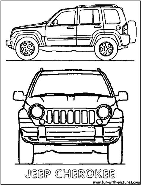 pin  jeep coloring pages