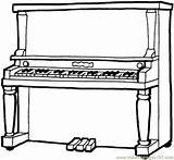 Piano Instruments Coloring Printable Pages Entertainment sketch template