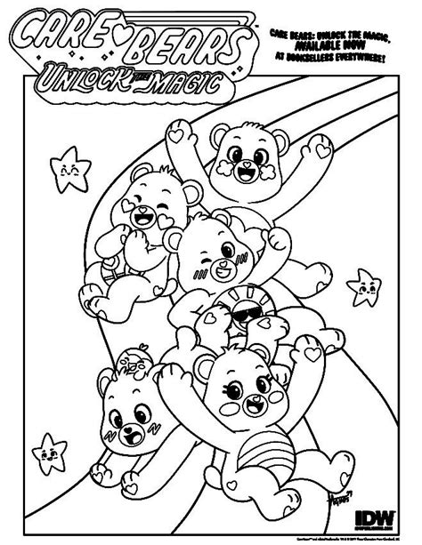 bring life   world  care bears  idws care bears coloring