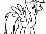 Pony Little Pages Dash Rainbow Coloring Getcolorings sketch template