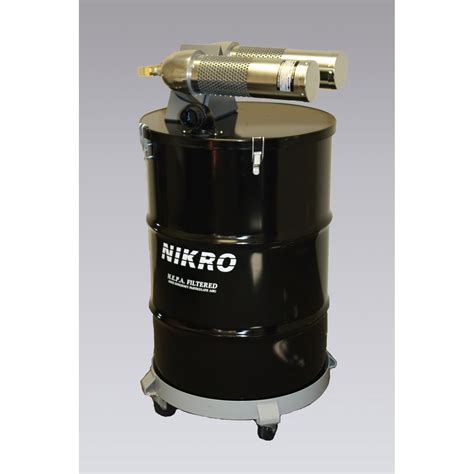 nikro ahdtwn painted steel pneumatic vacuum compressed air powered vacuum hepa ahdtwn