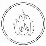 Coloring Pages Flame Printable sketch template