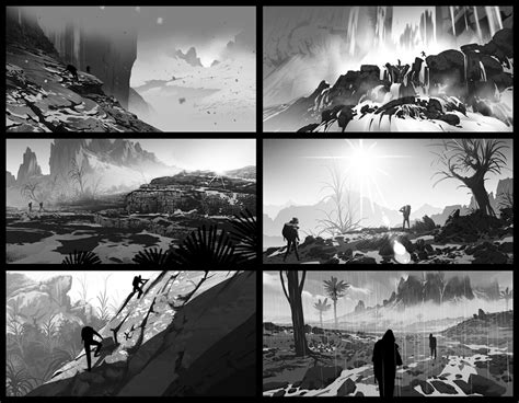 Artstation Composition Thumbnails Lorenzo Lanfranconi Environment