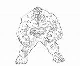 Hulk Red Coloring Marvel Template sketch template