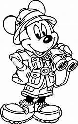 Coloring Pages Animal Kingdom Disney Mickey Mouse Book Visit Cartoon Travel Kids Popular Colouring sketch template