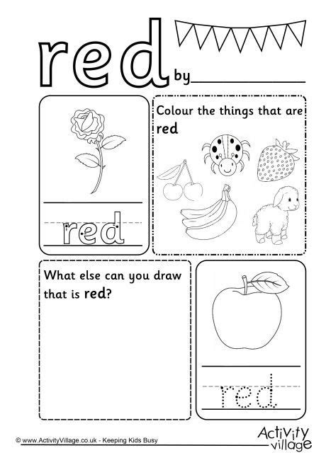 red worksheets