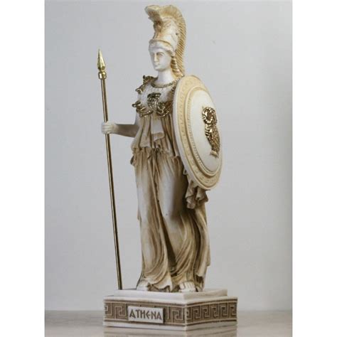 Athena Minerva Greek Roman Goddess Hand Painted Statue