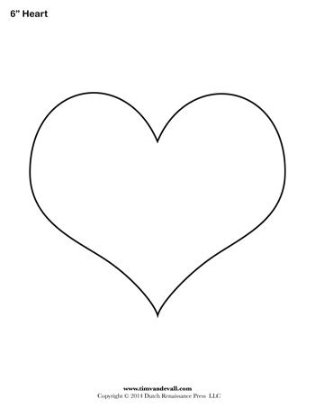 heart template   tims printables