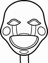 Fnaf Puppet Clipart Easy Drawing Clipartmag Draw Step Coloring Pages sketch template