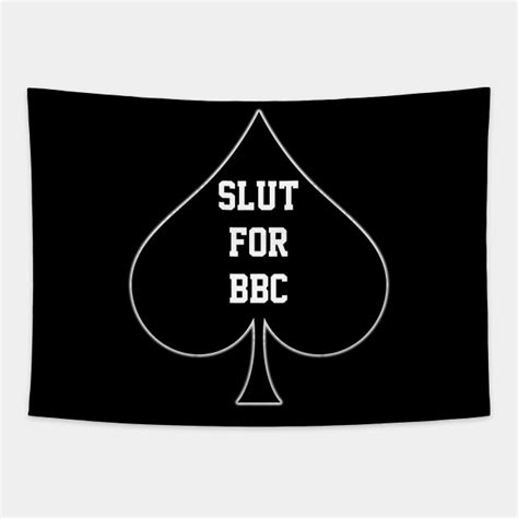 slut for bbc queen of spades slut wife tapestry teepublic