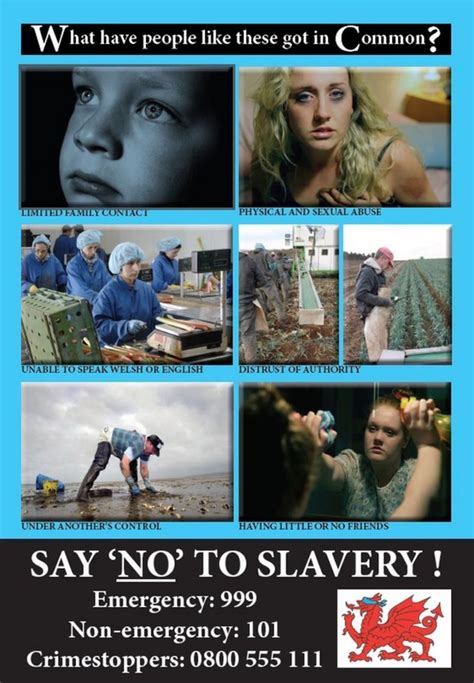 human trafficking campaign alert over slavery signs bbc news
