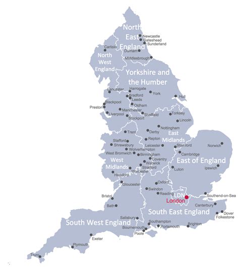 map  england