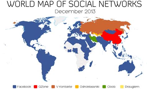 This Map Plainly Shows Facebook S World Domination Business Insider