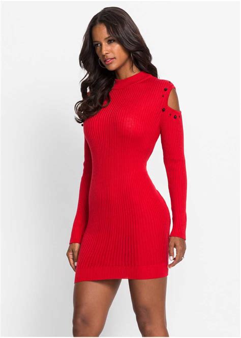 jurk rood dames bodyflirt boutique bonprixnl