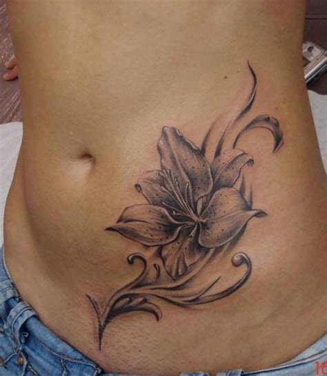 lily tattoo but on my shoulder blade