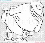 Mooning Man Clipart Bending Outlined Illustration Over Royalty Vector Djart sketch template