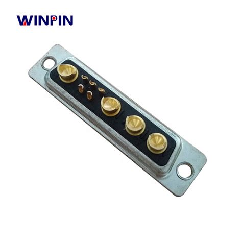 High Current Pin Dsub Connector 9w4 Car 5 To 4 Db 9w4 Mixed Current