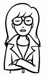 Daria Coloring Pages Cartoon Painting Vinyl Yeti Decal Inspired Car Style Choose Board Decals 90s sketch template