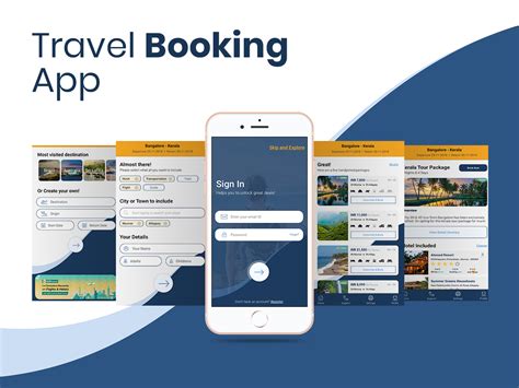 travel booking app uplabs