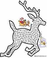 Maze Christmas Coloring Printable Mazes Pages Reindeer Worksheets Kids Games Activities Holiday Homeschool Shaped Bestcoloringpagesforkids Puzzles Printables Fun Activity Board sketch template