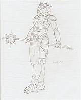 Dragonborn sketch template