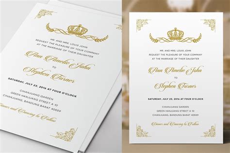 royal wedding invitation template