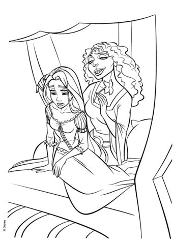 mother gothel coloring pages mother gothel  tangled disney