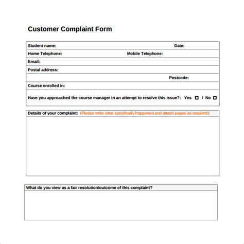 complaint forms template charlotte clergy coalition
