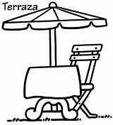Terraza Pretende Motivo Disfrute Compartan sketch template