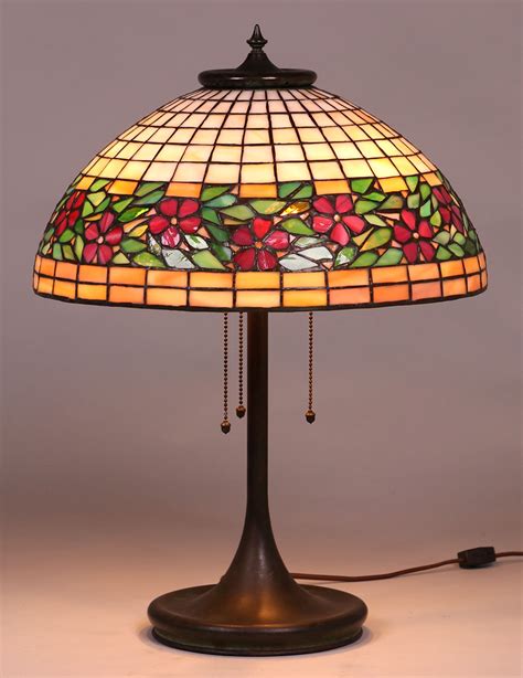 Unique Leaded Glass Lamp C1903 1910 California