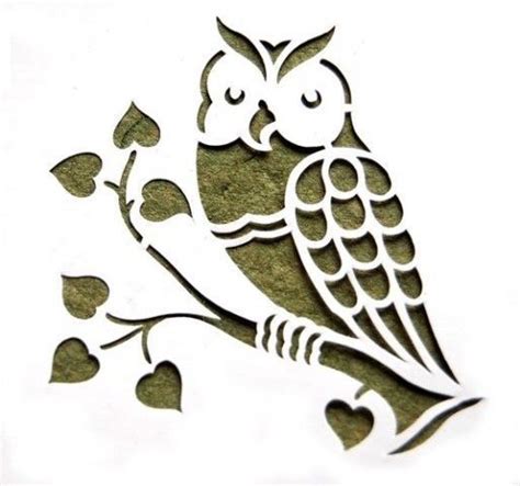 owl stencil stencils diy shades