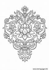 Coloring Pages Lotus Zen Mandala Adult Flower Antistress Printable Clipart Colouring Books Flowers Color Book Tattoo Clipground Vector перейти Popsugar sketch template
