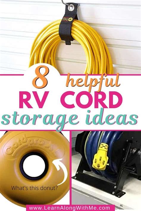 helpful rv power cord storage ideas  prevent  tangled mess learn