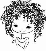Curly Girl Hair Clipart Haired Clip Vector Cute Illustrations Illustration Sketch Smiling Girls Clipground Vectors Cliparts Stock Similar sketch template