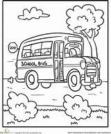 Bus School Coloring Pages Safety Printable Wheels Worksheets Transportation Crafts Kids Template Preschool Back Worksheet Activities Party Driver Color Week sketch template