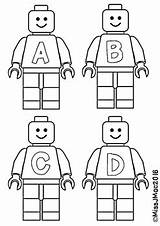 Lego Lettering Numbers Letter Followers sketch template