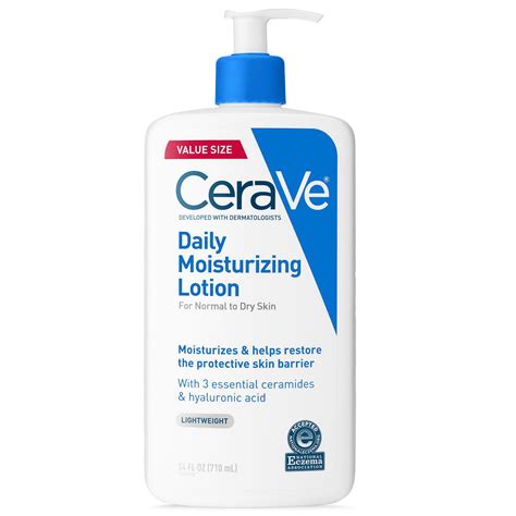 cerave daily moisturizing lotion normal  dry skin  fluid ounce