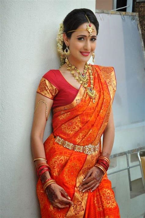 Kanchipuram Sarees On Twitter Orange With Gold Kanchipuram Wedding
