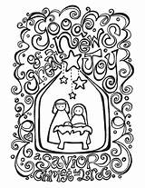 Coloring Pages Printable Nativity Christmas Activity Color Lds Christian Kids Adults Noel Colouring Joy Placemat Clipart Sheets Placemats Crafts Simple sketch template