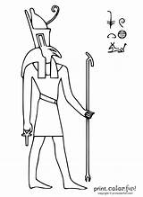 Egyptian Seth God Egypt Ancient Coloring Pages Print Color Set Cards Fun Foreigners Storms Desert Printcolorfun Printables Goddess Aliens Crafts sketch template