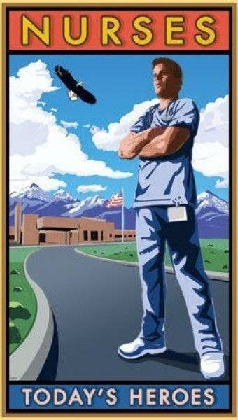 nurses are heros male nurse nurse hero poster