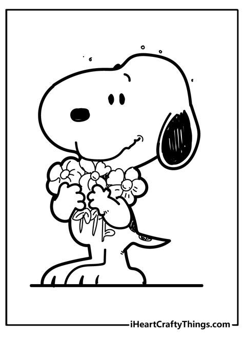 printable snoopy coloring pages printable templates