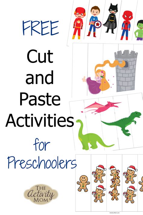 printable cut  paste activities  preschoolers  preschool