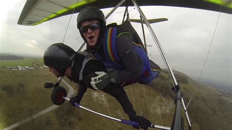 tandem hang gliding  airsports sussex youtube